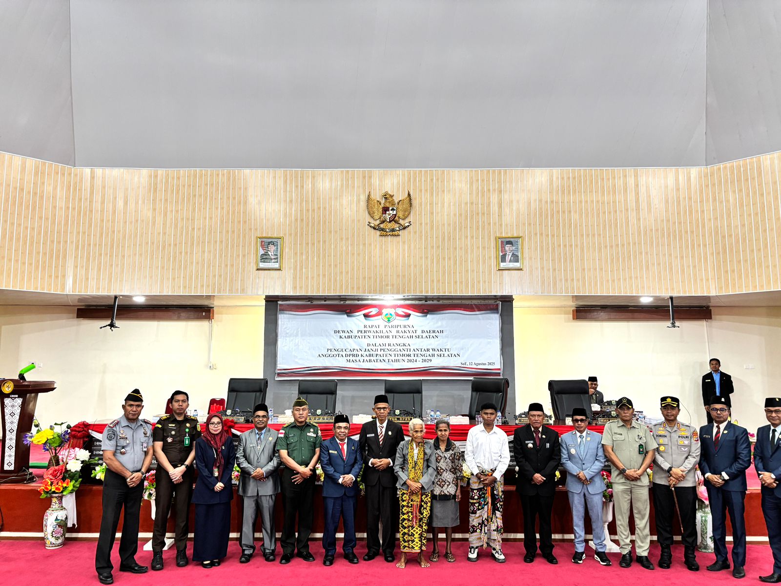 Ketua PA Soe Hadiri Rapat Paripurna DPRD TTS Dalam Rangka Pengucapan janji PAW Masa Jabatan 2024-2029 (12/08/2025)